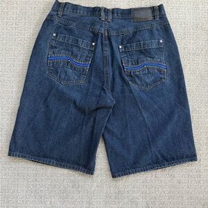Enyce Denim Shorts Size 40 - Blue Baggy Jorts Streetwear Y2K 100% Cotton